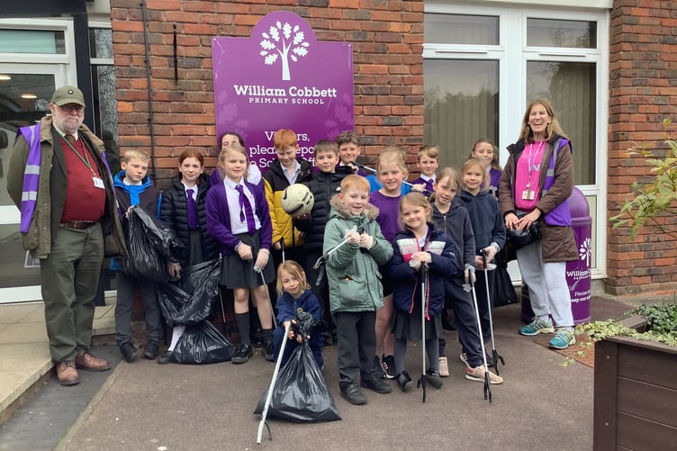 William Cobbett primary school litter pick